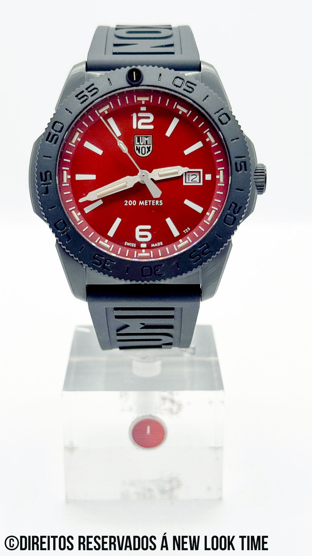 RELÓGIO LUMINOX PACIFIC DIVER XS.3135.B *Safira *44mm *Swiss Made