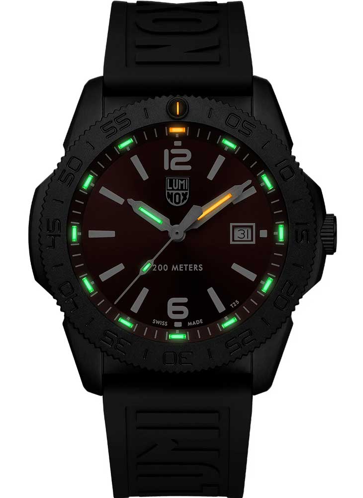 RELÓGIO LUMINOX PACIFIC DIVER XS.3135.B *Safira *44mm *Swiss Made