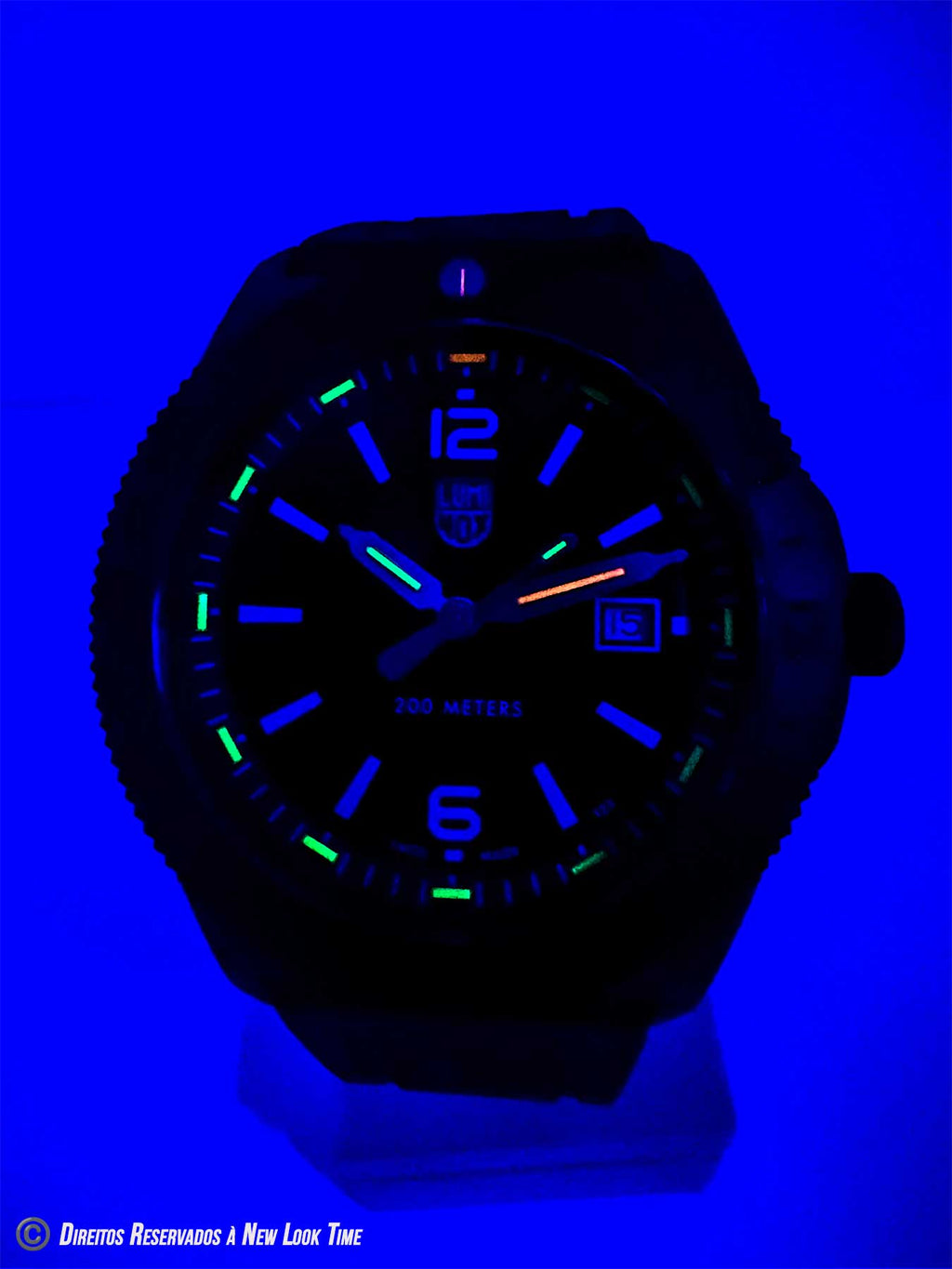 RELÓGIO LUMINOX PACIFIC DIVER XS.3137.B *Safira *44mm *Swiss Made