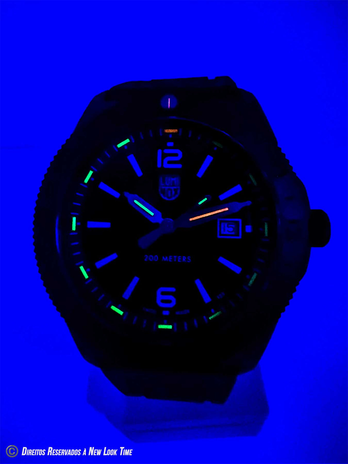 RELÓGIO LUMINOX PACIFIC DIVER XS.3137.B *Safira *44mm *Swiss Made