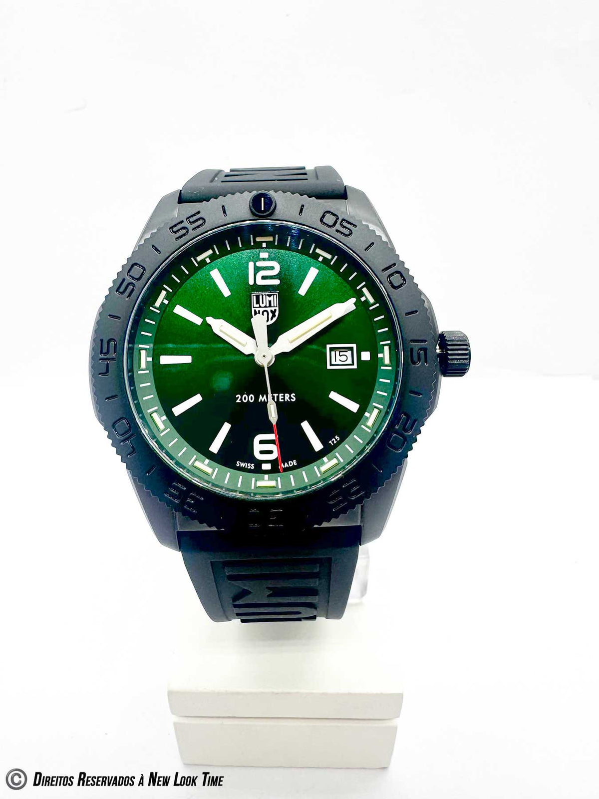 RELÓGIO LUMINOX PACIFIC DIVER XS.3137.B *Safira *44mm *Swiss Made