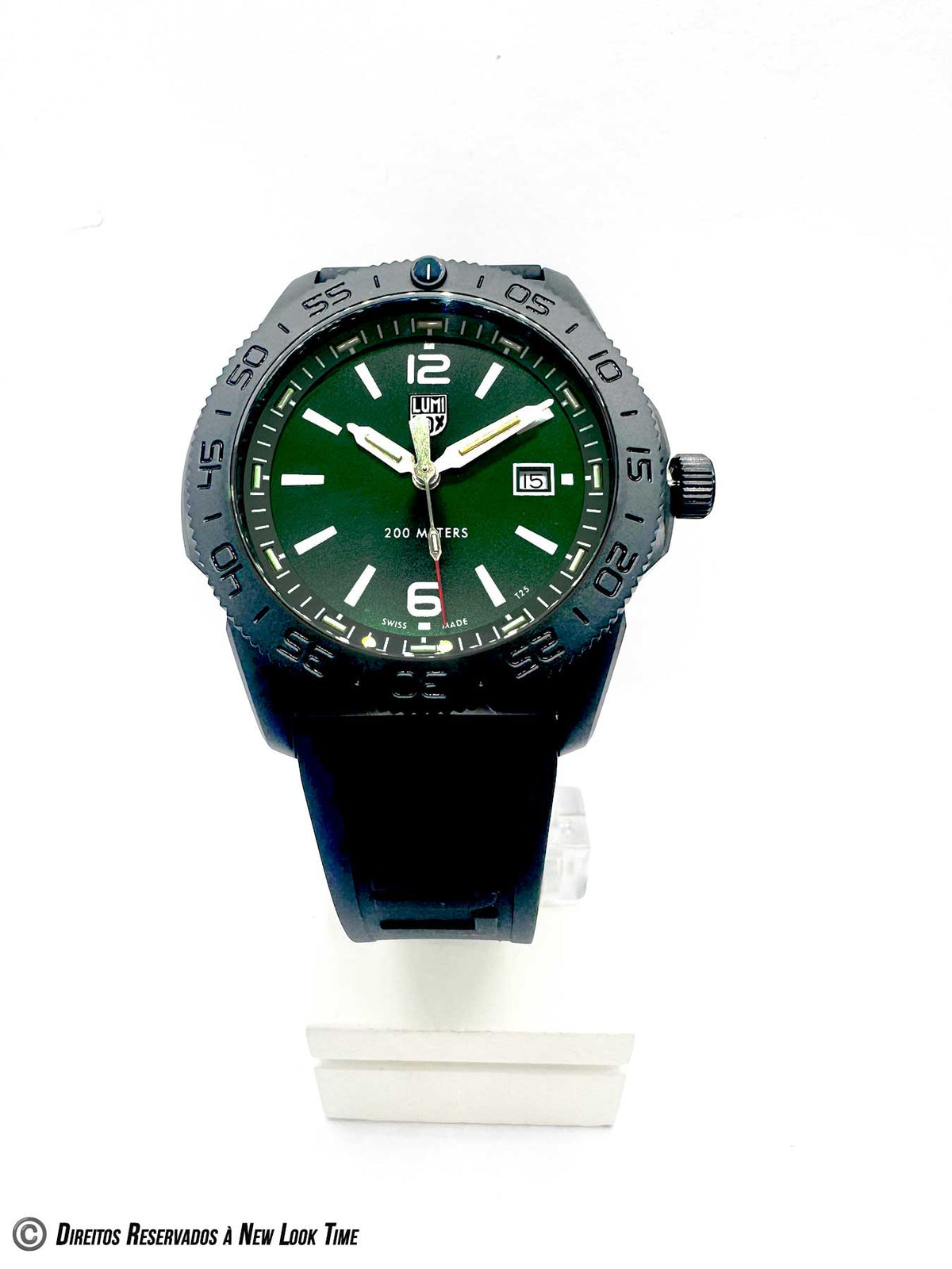 RELÓGIO LUMINOX PACIFIC DIVER XS.3137.B *Safira *44mm *Swiss Made