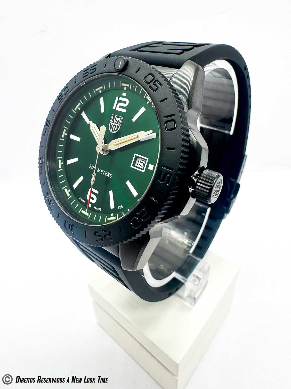 RELÓGIO LUMINOX PACIFIC DIVER XS.3137.B *Safira *44mm *Swiss Made