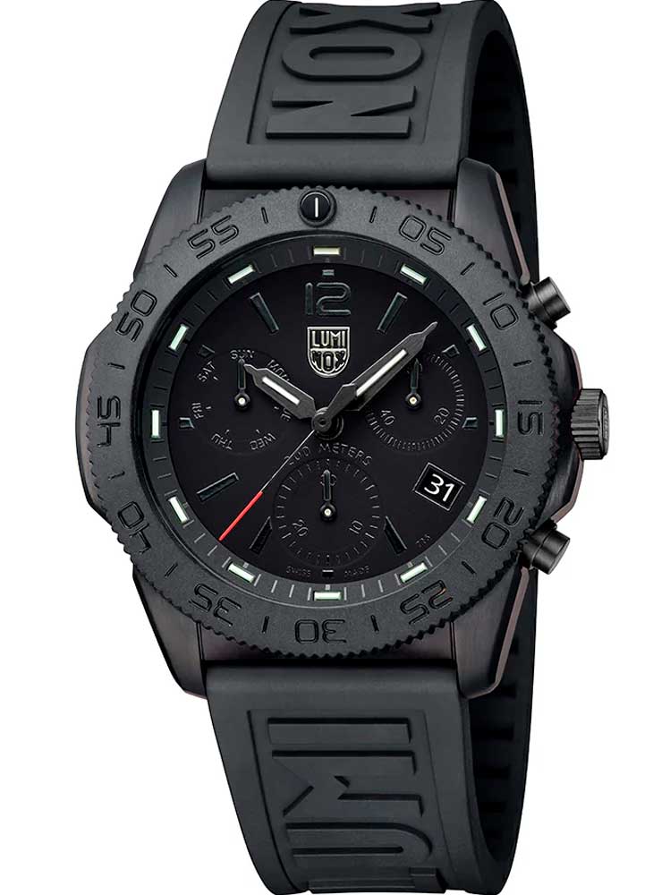 RELÓGIO LUMINOX PACIFIC DIVER CHRONOGRAPH XS.3141.BO.1 44mm *Safira *Swiss Made