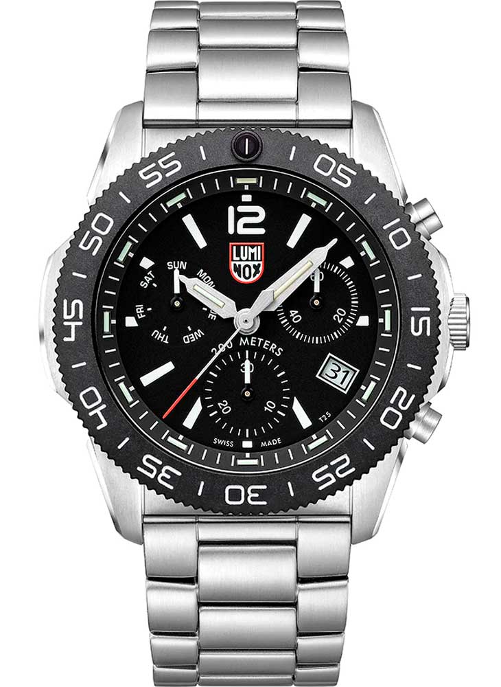 RELÓGIO LUMINOX PACIFIC DIVER CRONOGRAPH 3142 44mm *Safira *Swiss Made