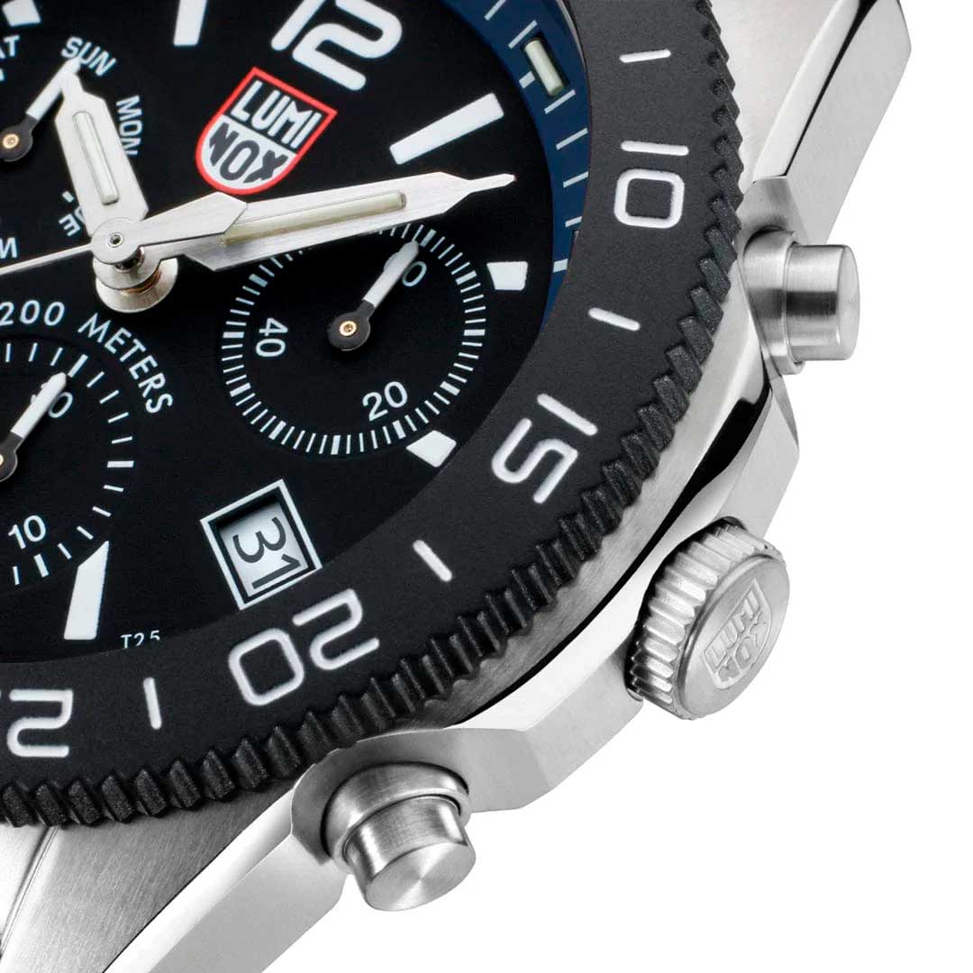RELÓGIO LUMINOX PACIFIC DIVER CRONOGRAPH 3143.M *Safira *44mm *Swiss Made