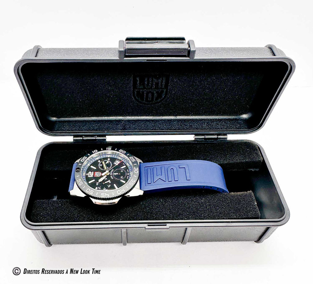RELÓGIO LUMINOX PACIFIC DIVER CRONOGRAPH 3143 *Safira *44mm *Swiss Made