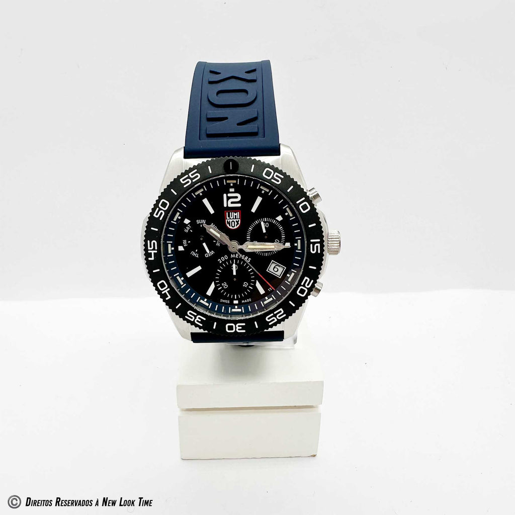RELÓGIO LUMINOX PACIFIC DIVER CRONOGRAPH 3143 *Safira *44mm *Swiss Made