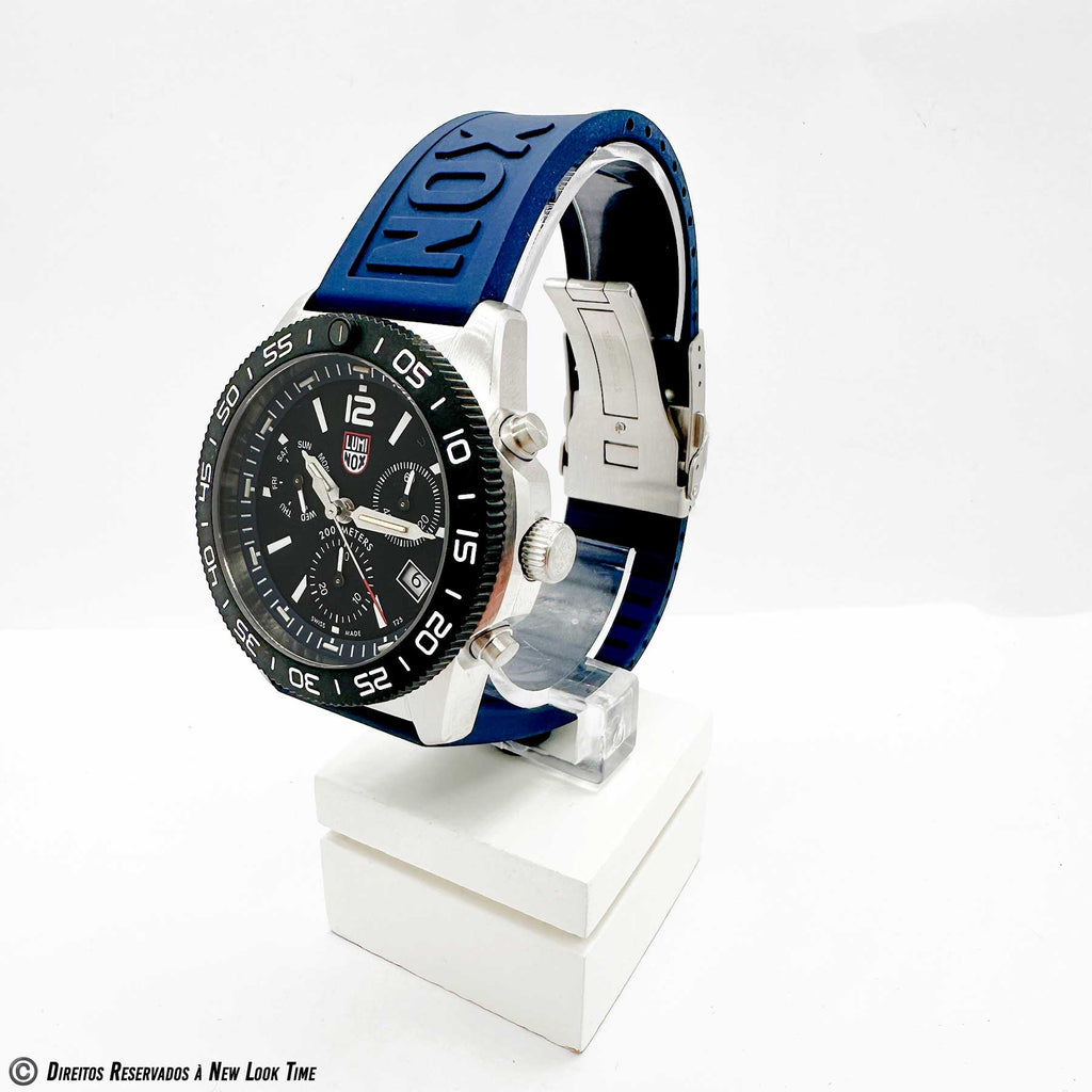 RELÓGIO LUMINOX PACIFIC DIVER CRONOGRAPH 3143 *Safira *44mm *Swiss Made
