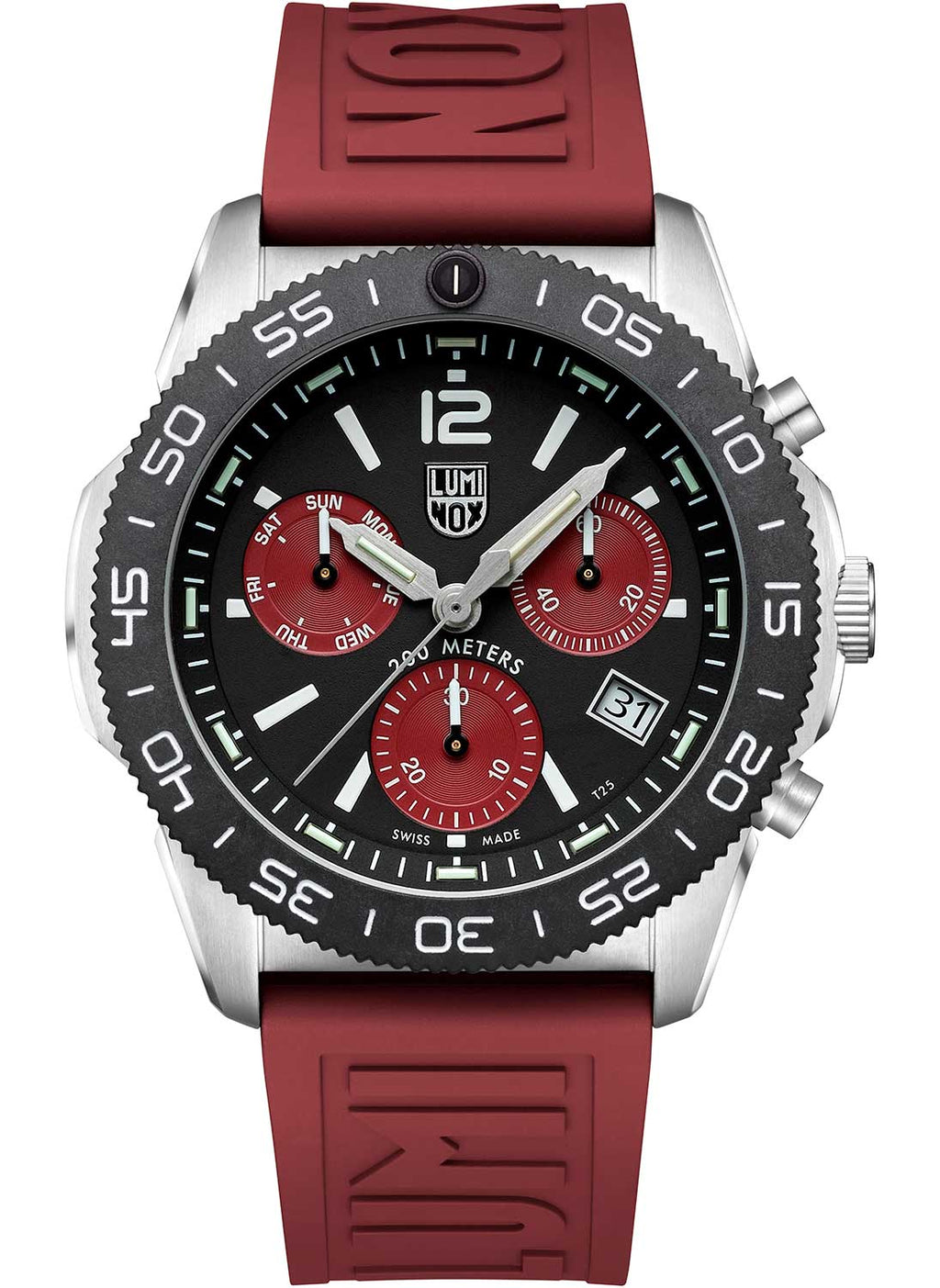 RELÓGIO LUMINOX PACIFIC DIVER CRONOGRAPH 3155.1 *Safira *44mm *Swiss Made