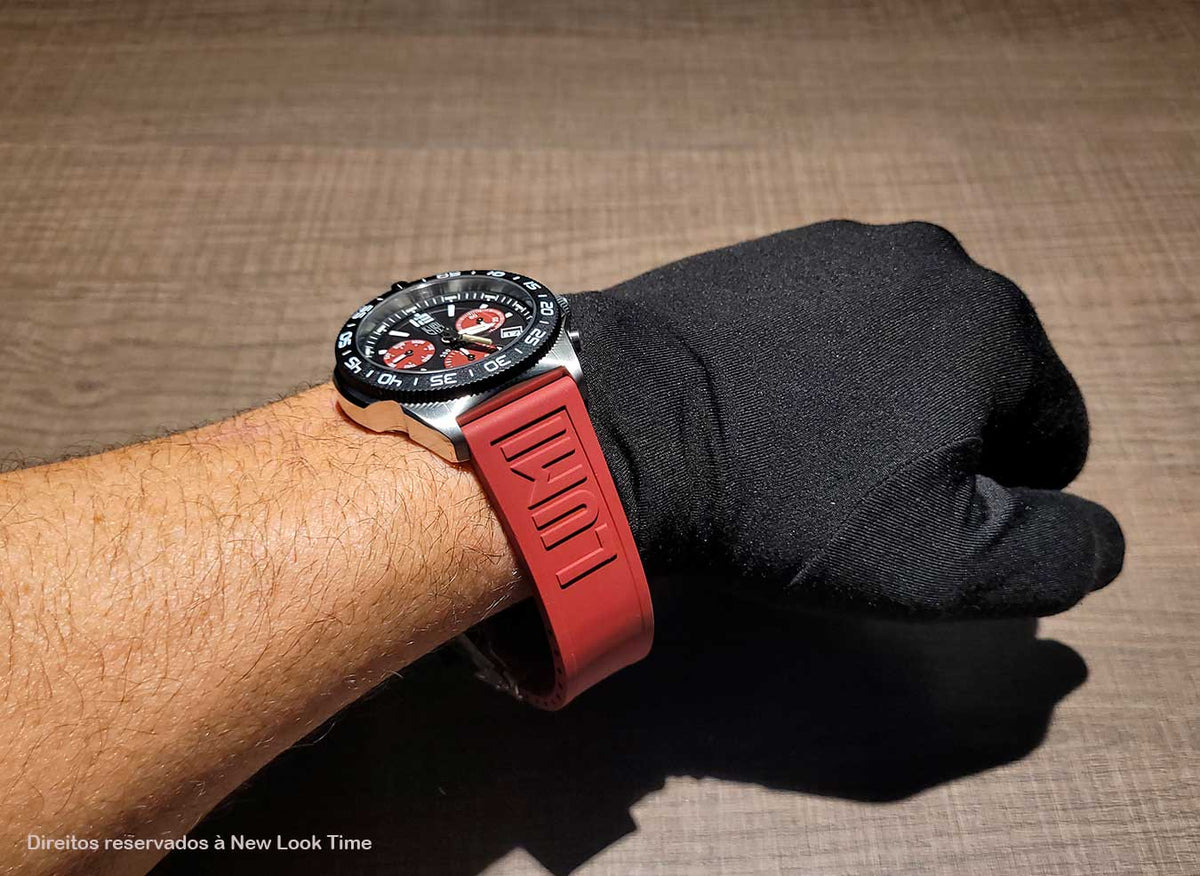 RELÓGIO LUMINOX PACIFIC DIVER CRONOGRAPH 3155.1 *Safira *44mm *Swiss Made