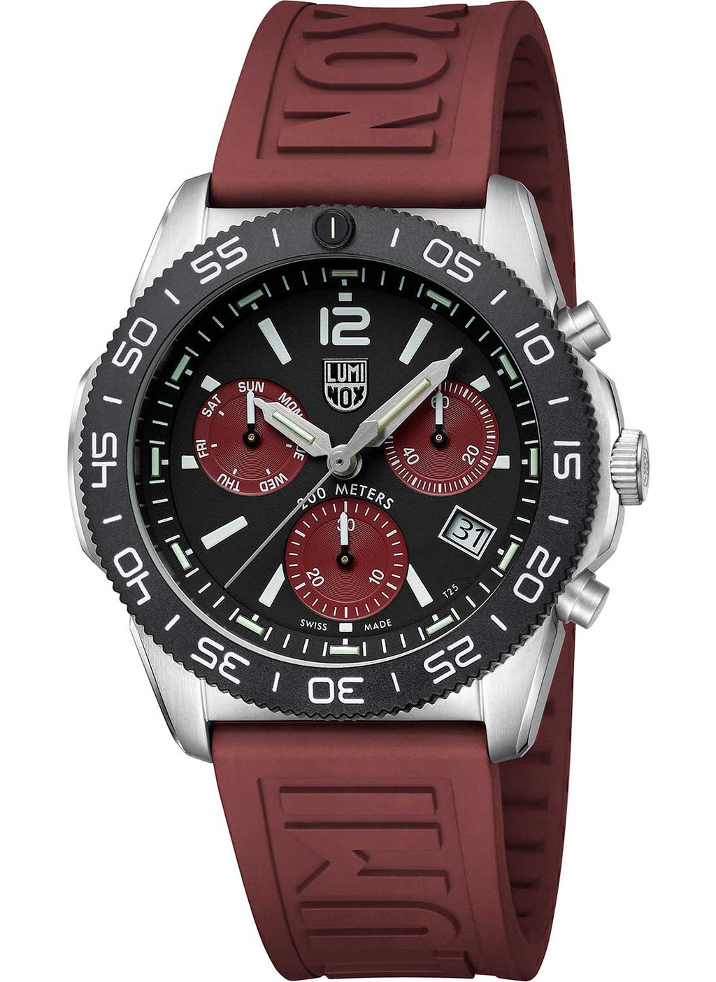 RELÓGIO LUMINOX PACIFIC DIVER CRONOGRAPH 3155.1 *Safira *44mm *Swiss Made