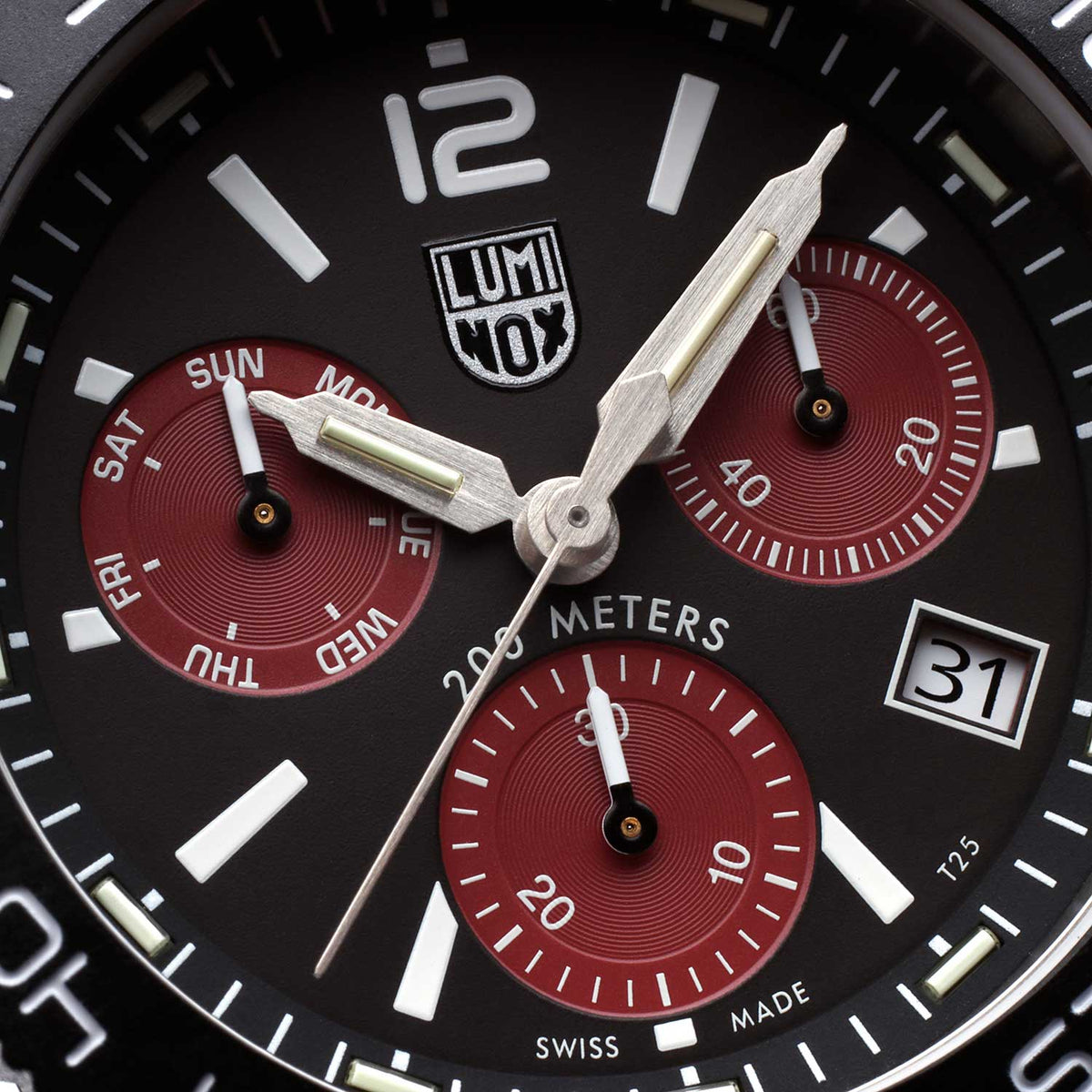 RELÓGIO LUMINOX PACIFIC DIVER CRONOGRAPH 3155.1 *Safira *44mm *Swiss Made