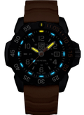 RELÓGIO LUMINOX NAVY SEAL FOUNDATION 3253 *45MM *Safira *Swiss Made *Kit Pulseira Extra