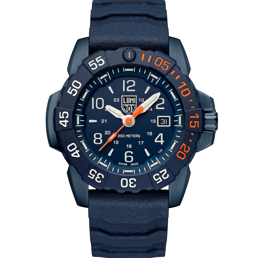 RELÓGIO LUMINOX NAVY SEAL FOUNDATION 3253 *45MM *Safira *Swiss Made *Kit Pulseira Extra