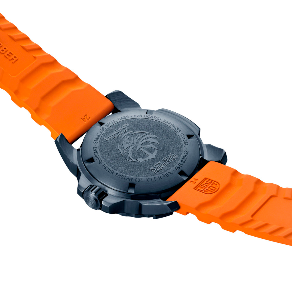 RELÓGIO LUMINOX NAVY SEAL FOUNDATION 3253 *45MM *Safira *Swiss Made *Kit Pulseira Extra