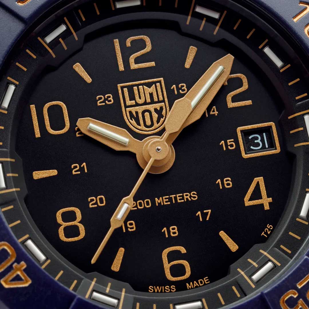 RELÓGIO LUMINOX NAVY SEAL FOUNDATION 3255 *45MM *Safira *Swiss Made