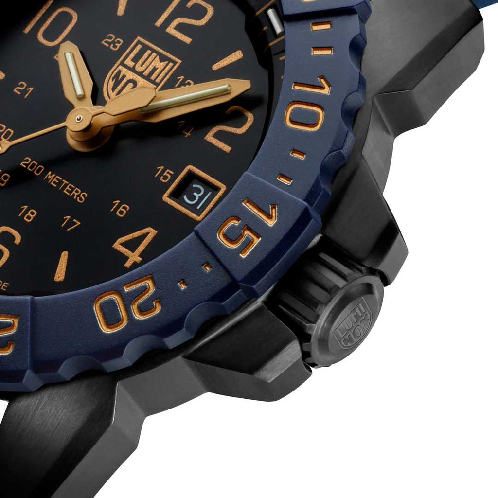 RELÓGIO LUMINOX NAVY SEAL FOUNDATION 3255 *45MM *Safira *Swiss Made