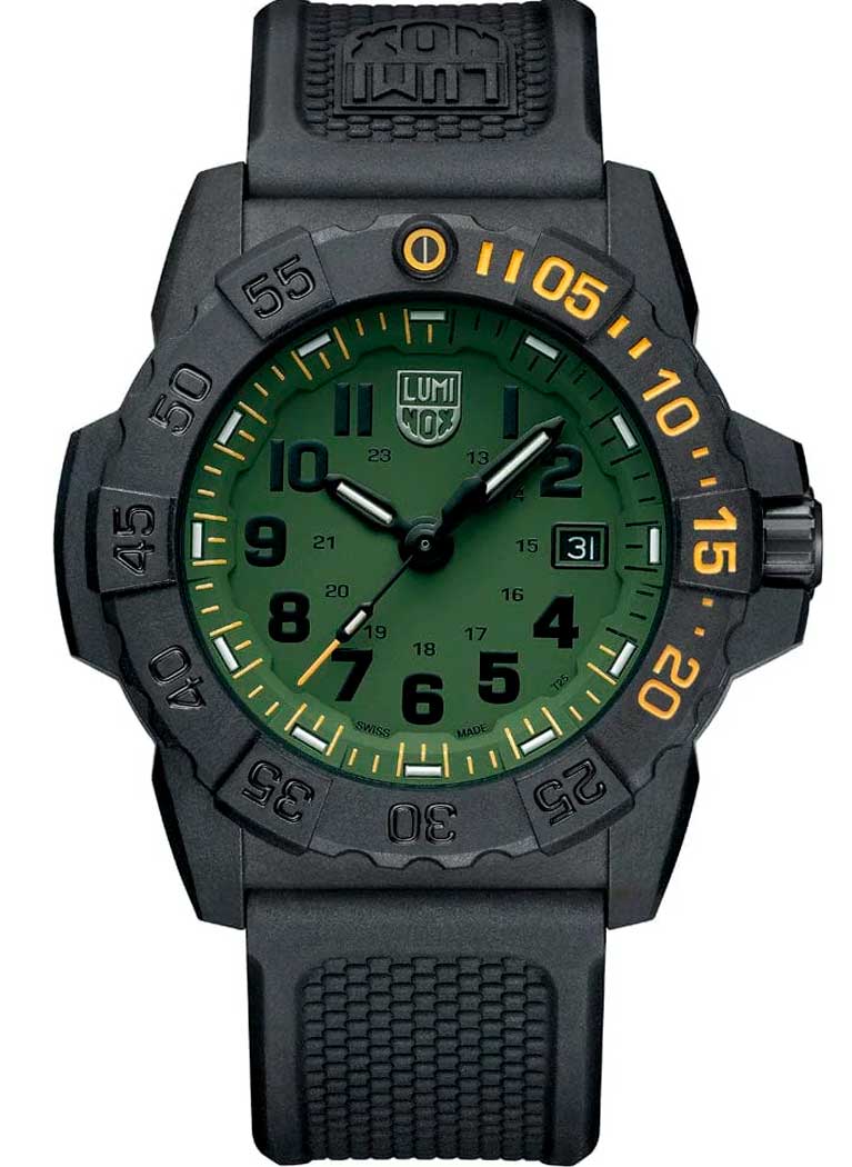 RELÓGIO LUMINOX NAVY SEAL FOUNDATION 3517.NSF.SET *45MM *Kit 2 pulseiras
