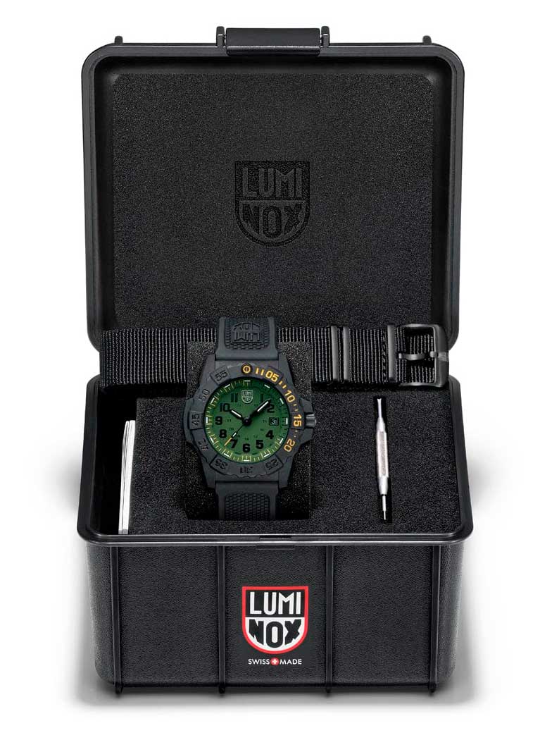 RELÓGIO LUMINOX NAVY SEAL FOUNDATION 3517.NSF.SET *45MM *Kit 2 pulseiras