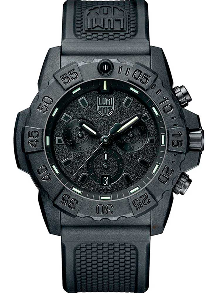 RELÓGIO LUMINOX NAVY SEAL CHRONOGRAPH 3581 BLACKOUT *45mm *Swiss Made