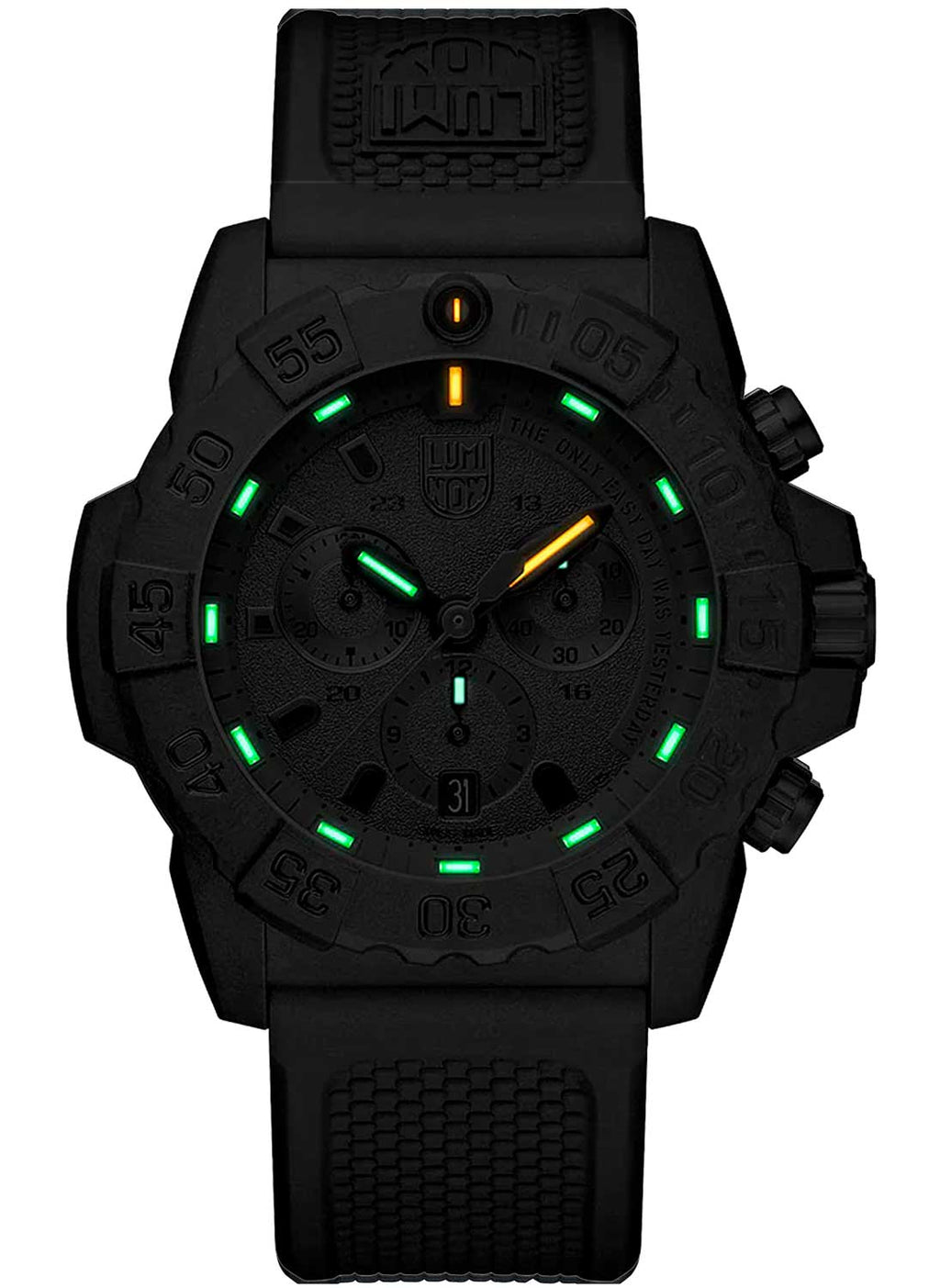 RELÓGIO LUMINOX NAVY SEAL CHRONOGRAPH 3581.EY *45mm *Swiss Made