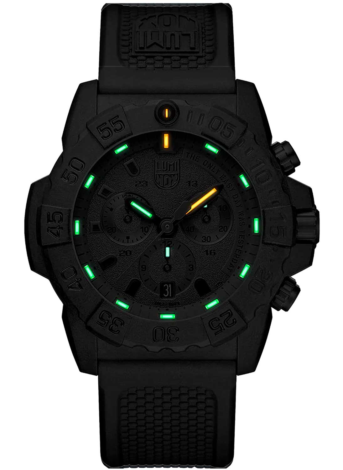 RELÓGIO LUMINOX NAVY SEAL CHRONOGRAPH 3581.EY *45mm *Swiss Made