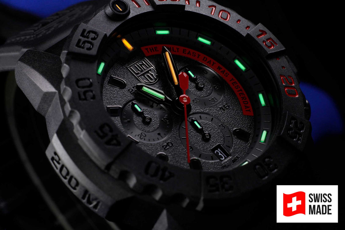 RELÓGIO LUMINOX NAVY SEAL CHRONOGRAPH 3581.EY *45mm *Swiss Made