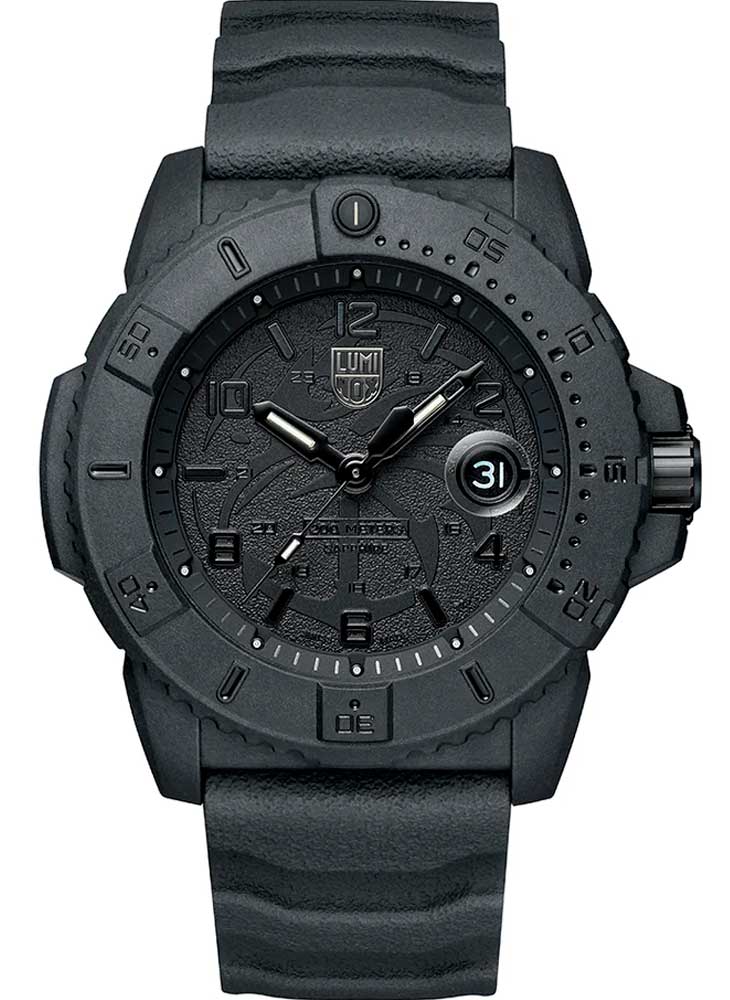 RELÓGIO LUMINOX NAVY SEAL 3601 BLACKOUT *45MM *Safira *Swiss Made