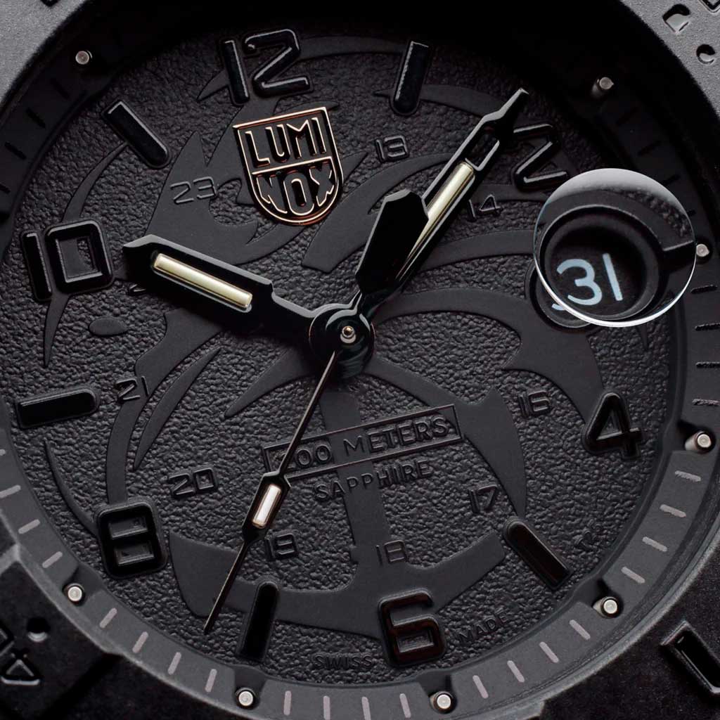RELÓGIO LUMINOX NAVY SEAL 3601 BLACKOUT *45MM *Safira *Swiss Made