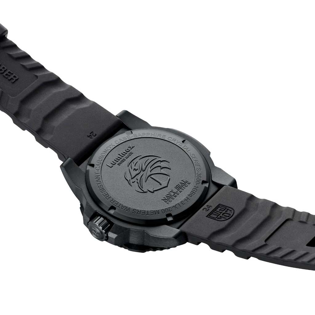 RELÓGIO LUMINOX NAVY SEAL 3601 BLACKOUT *45MM *Safira *Swiss Made