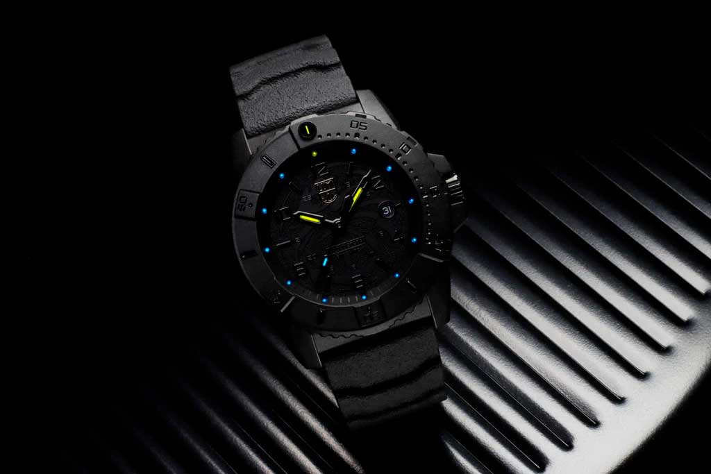 RELÓGIO LUMINOX NAVY SEAL 3601 BLACKOUT *45MM *Safira *Swiss Made