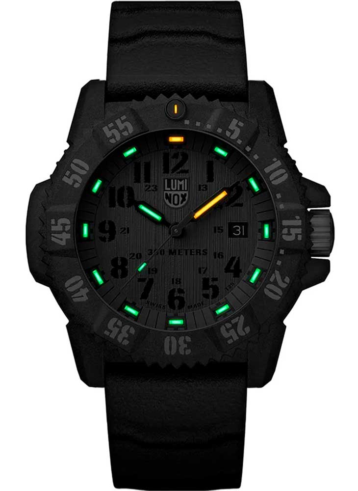 RELÓGIO LUMINOX MASTER CARBON SEAL 3813 *Safira *46 MM *Swiss Made