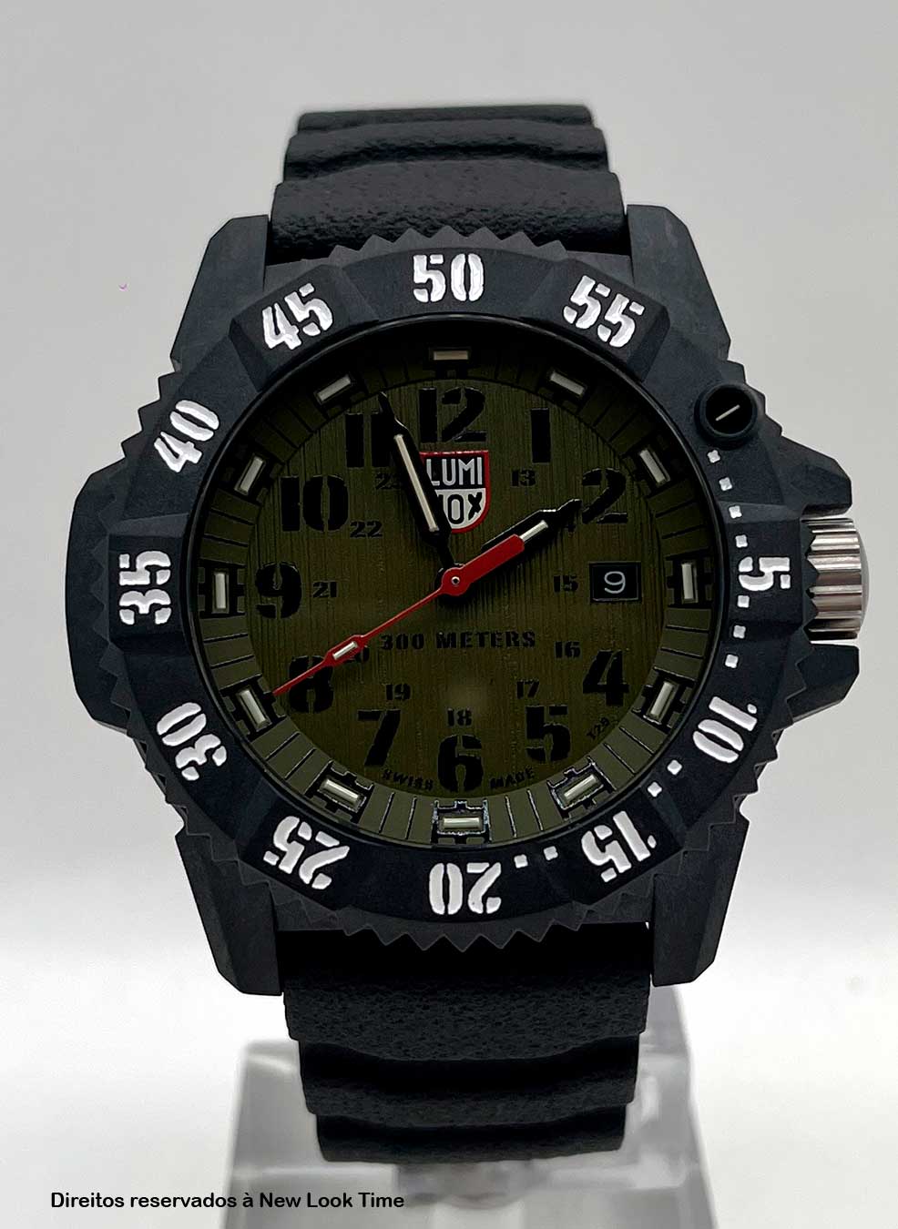 RELÓGIO LUMINOX MASTER CARBON SEAL 3813 *Safira *46 MM *Swiss Made