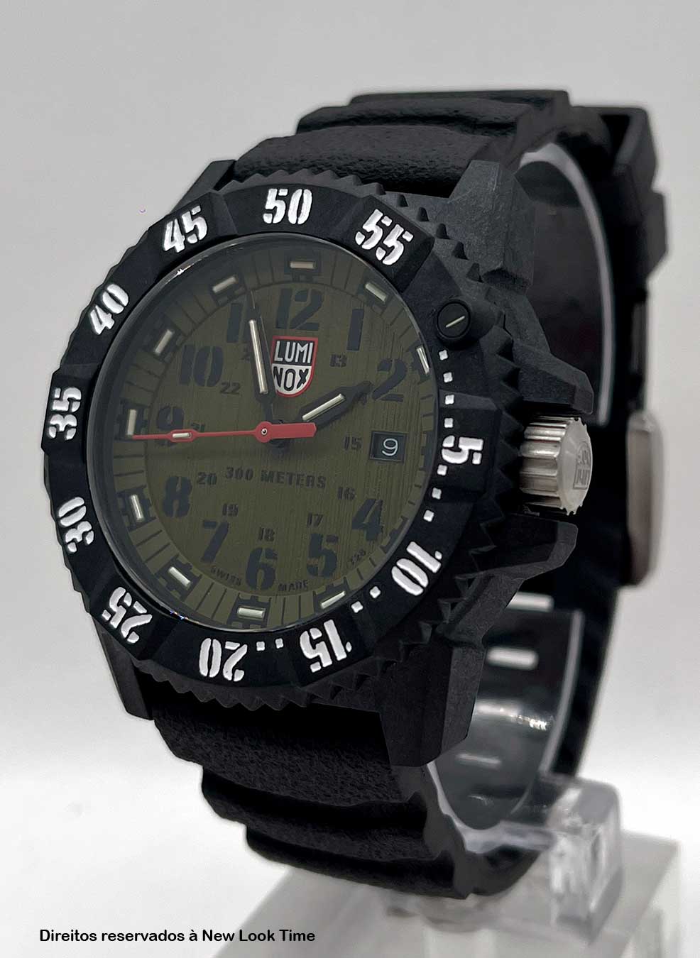 RELÓGIO LUMINOX MASTER CARBON SEAL 3813 *Safira *46 MM *Swiss Made