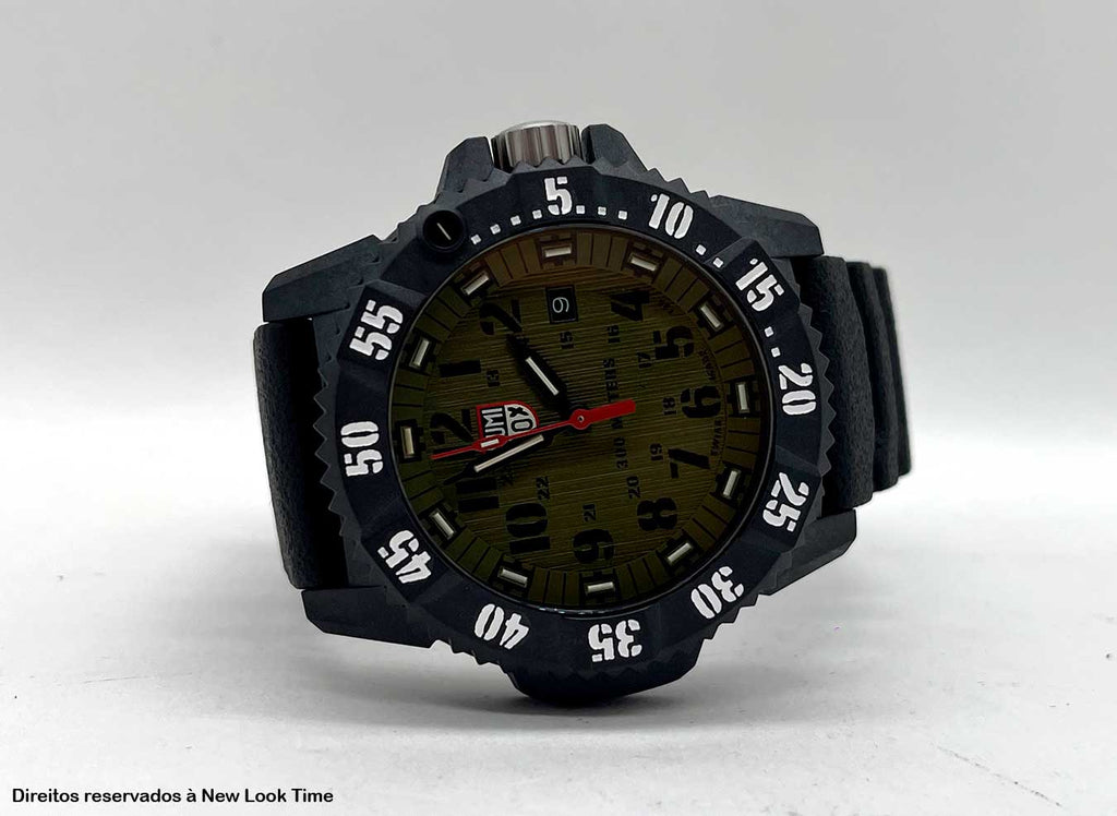 RELÓGIO LUMINOX MASTER CARBON SEAL 3813 *Safira *46 MM *Swiss Made
