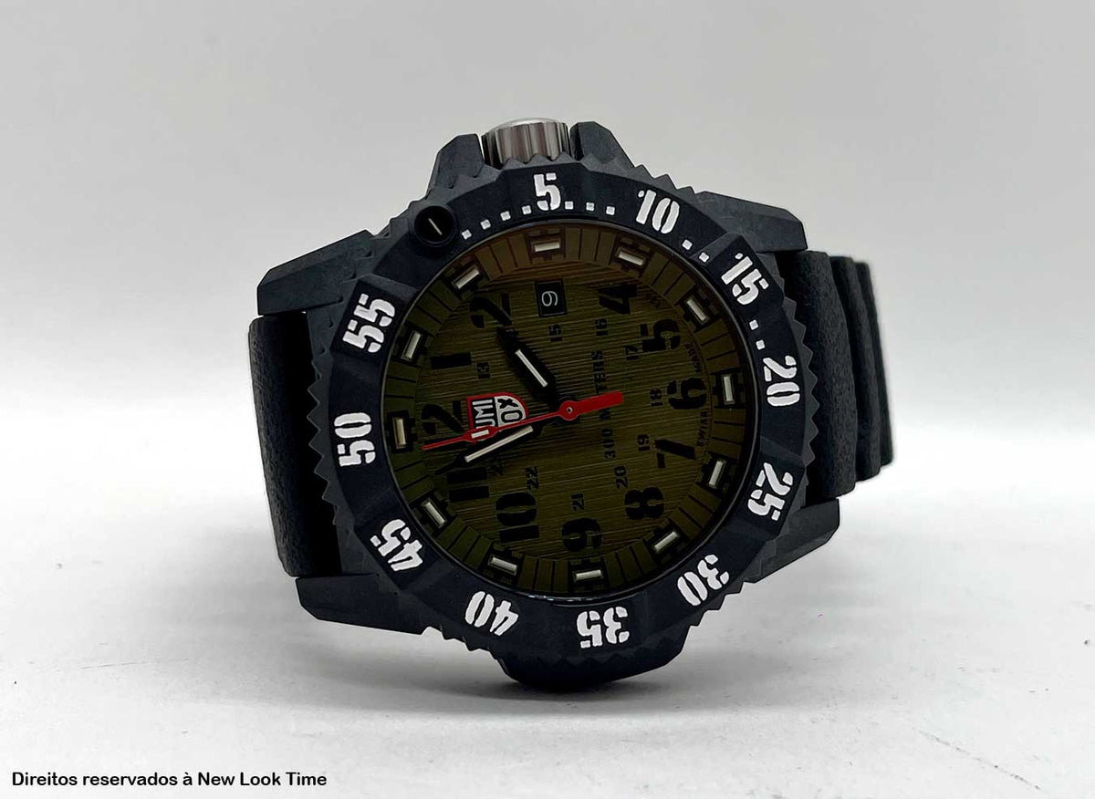 RELÓGIO LUMINOX MASTER CARBON SEAL 3813 *Safira *46 MM *Swiss Made