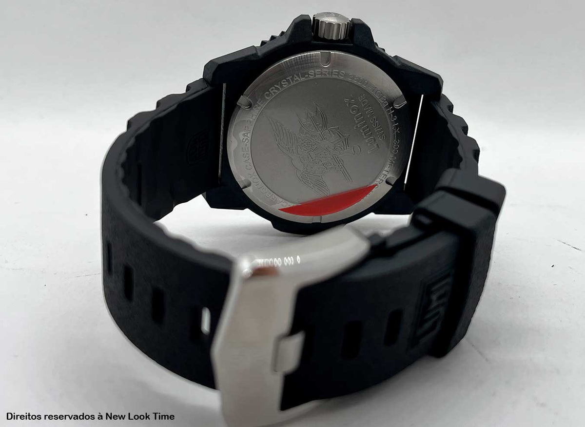 RELÓGIO LUMINOX MASTER CARBON SEAL 3813 *Safira *46 MM *Swiss Made