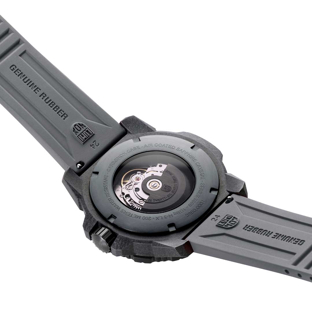 RELÓGIO LUMINOX AUTOMÁTICO MASTER CARBON SEAL 3862 *Safira *45 MM *Swiss Made