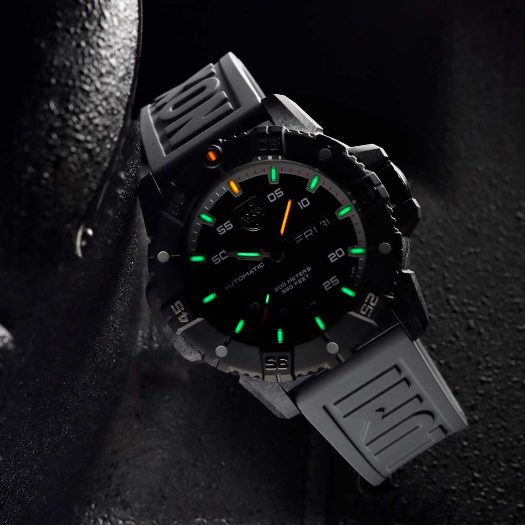 RELÓGIO LUMINOX AUTOMÁTICO MASTER CARBON SEAL 3862 *Safira *45 MM *Swiss Made