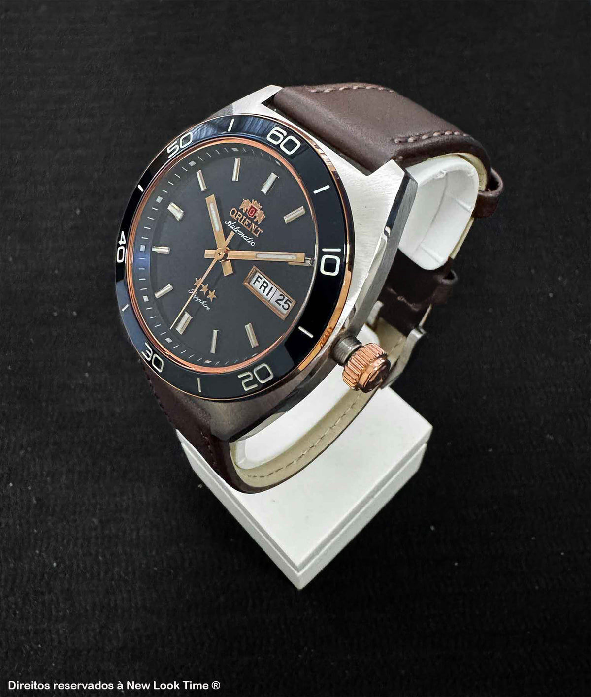 Relógio ORIENT Automático 3 Estrelas Elegance YN6MC019 D1NX