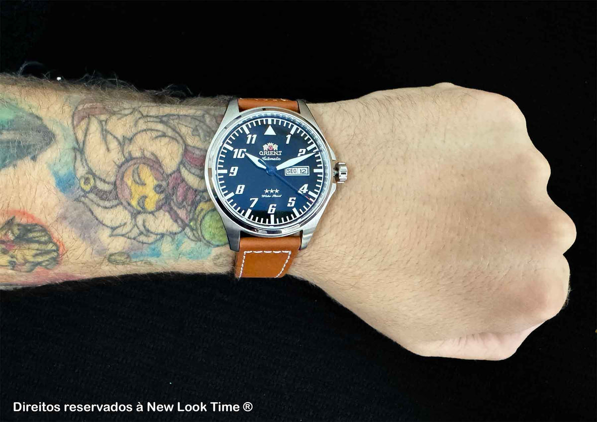 Relógio ORIENT Sport Air Pilot Automatico 3 Estrelas YN6SC010