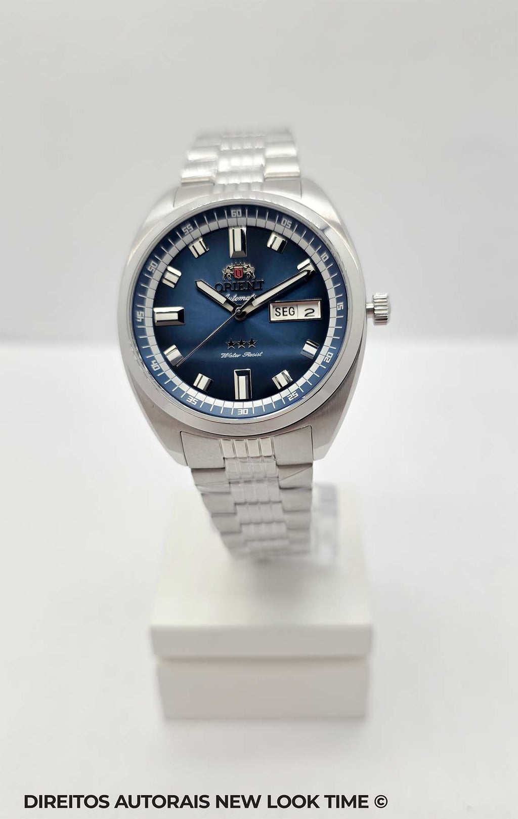 Relógio ORIENT Automático 3 Estrelas Heritage YN6SS004 *Safira