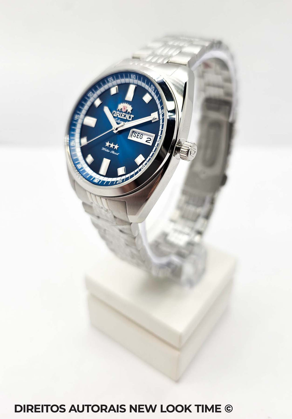 Relógio ORIENT Automático 3 Estrelas Heritage YN6SS004 *Safira