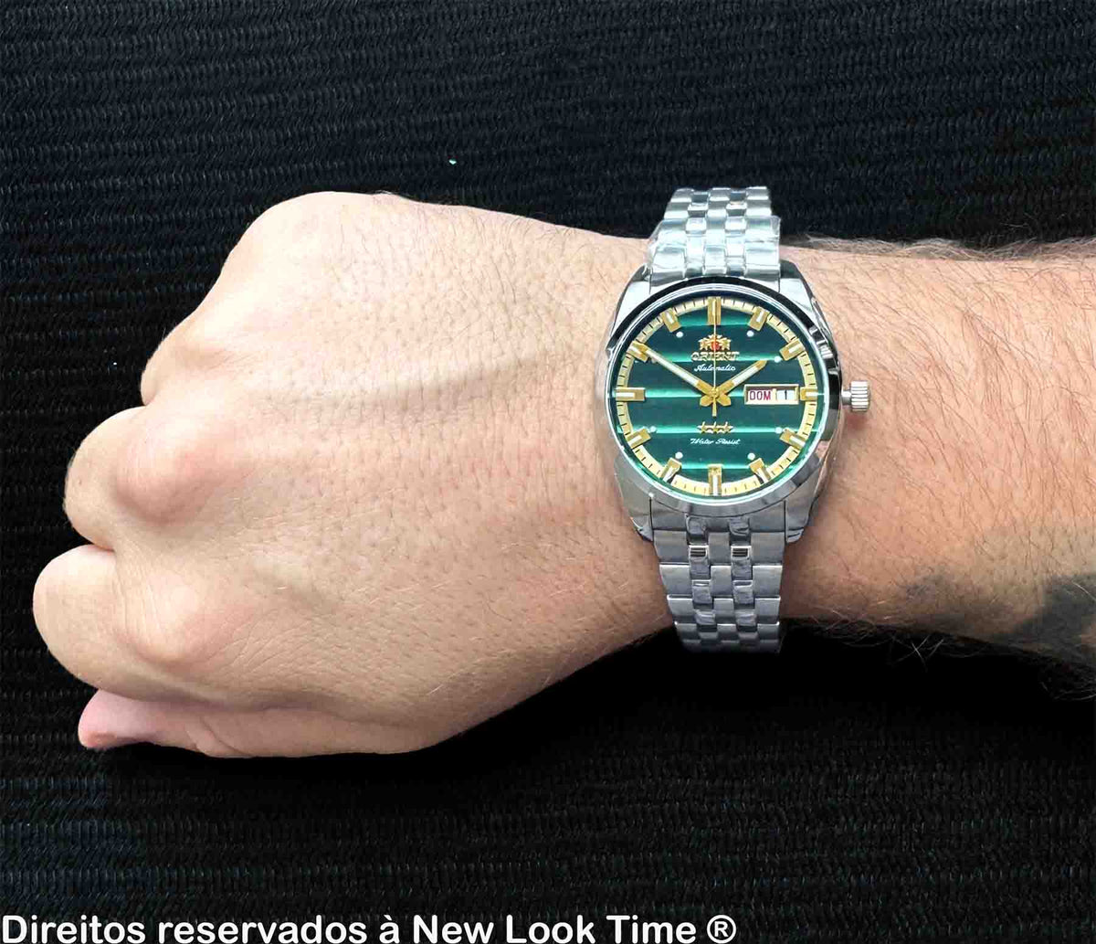 Relógio ORIENT Automático 3 Estrelas Heritage YN6SS019 E1SX *Safira