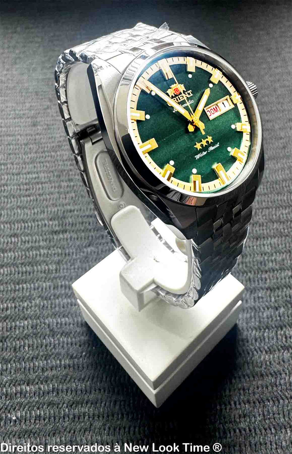 Relógio ORIENT Automático 3 Estrelas Heritage YN6SS019 E1SX *Safira