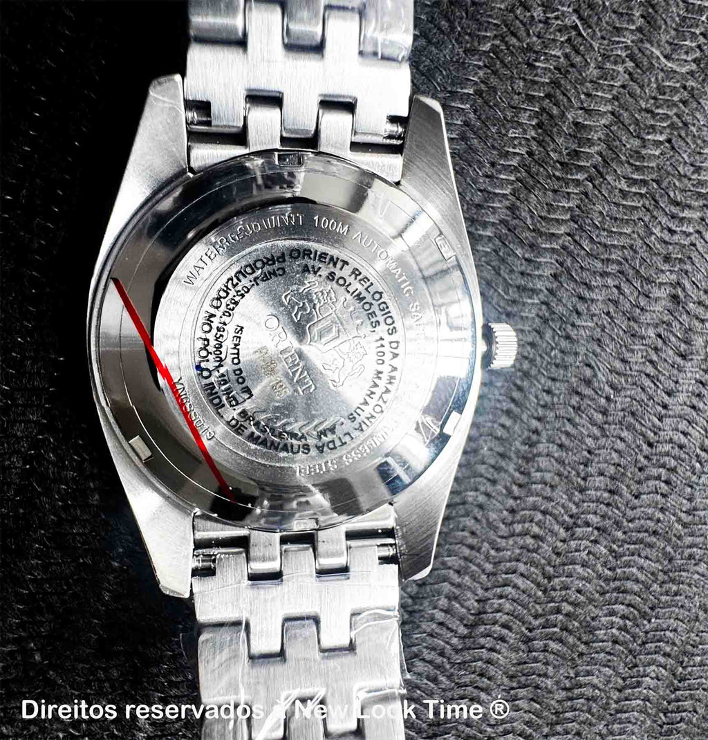 Relógio ORIENT Automático 3 Estrelas Heritage YN6SS019 E1SX *Safira