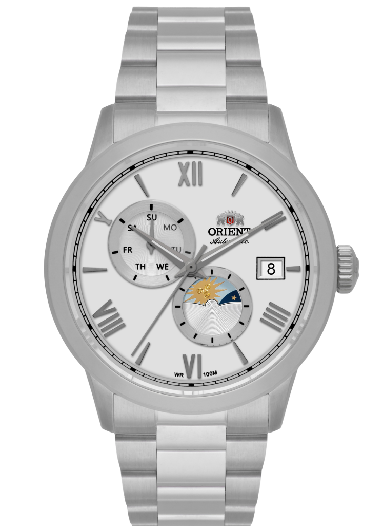 Relógio ORIENT Special Calibers Automático Sun and Moon YN6SS034 S3SX