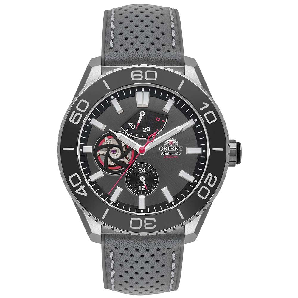 Relógio ORIENT Automático Superior YN8SS002 G1SX *Safira *Open Heart *Kit Pulseira