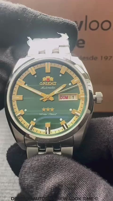 Relógio ORIENT Automático 3 Estrelas Heritage YN6SS019 E1SX *Safira
